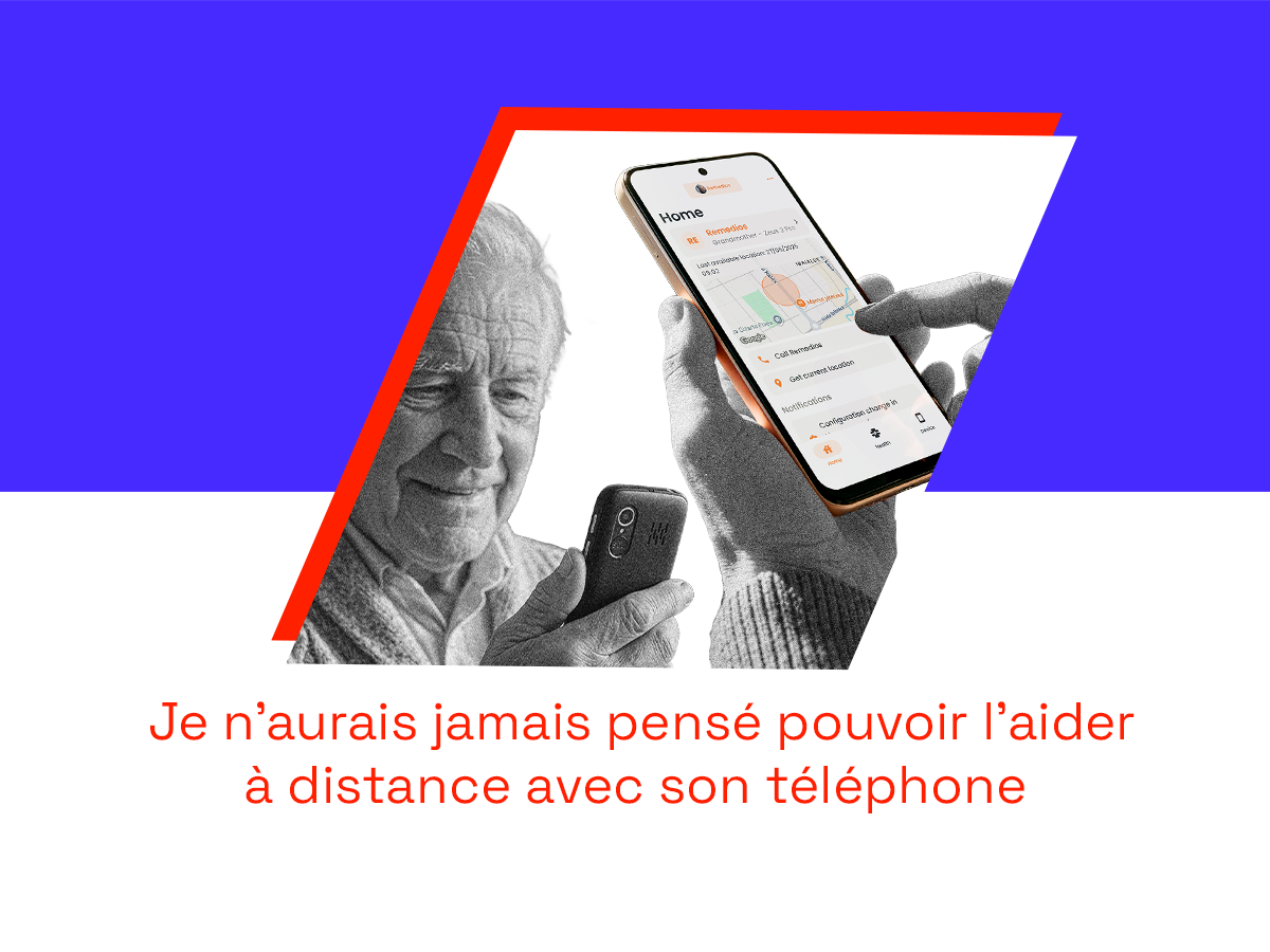 Je n’aurais jamais pensé pouvoir l’aider à distance avec son téléphone à touches