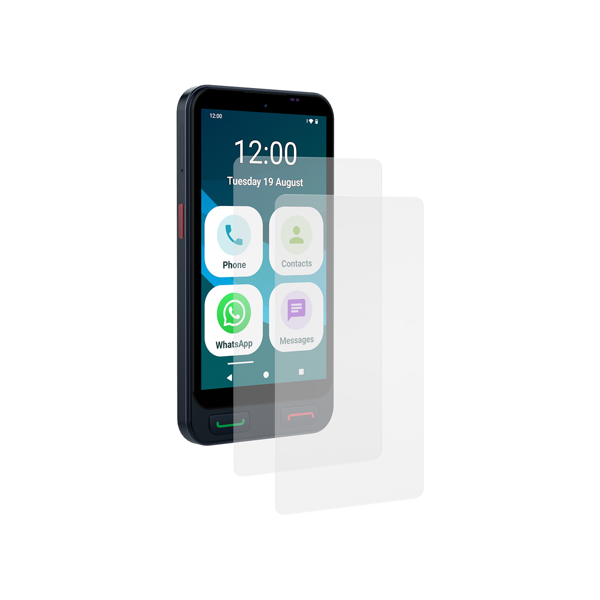 SPC 5" TEMPERED GLASS